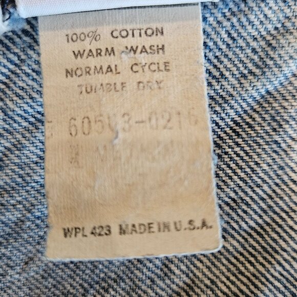 Vintage Denim Orange Tab Levi's Vest - Picture 6 of 6